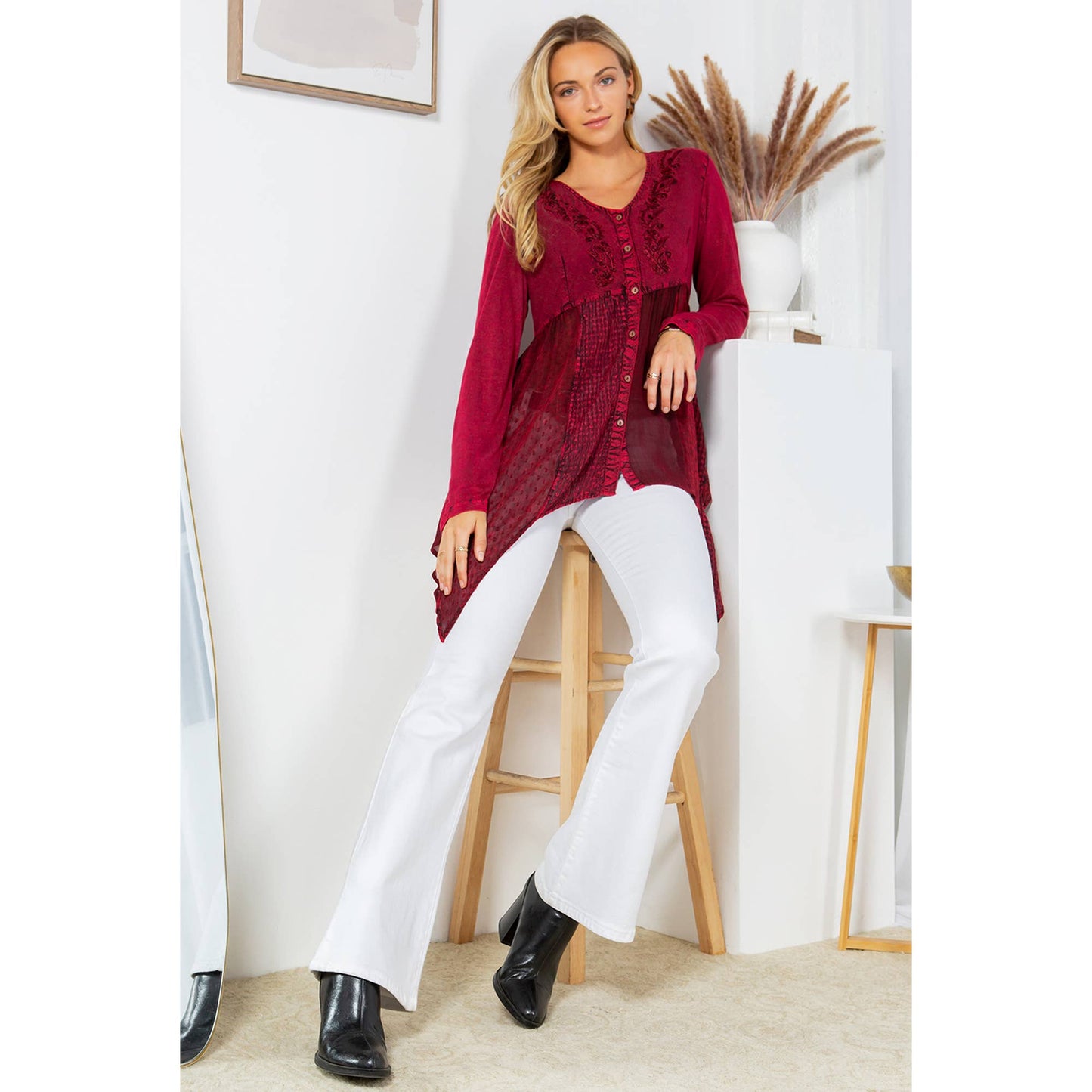 Ava Western Top