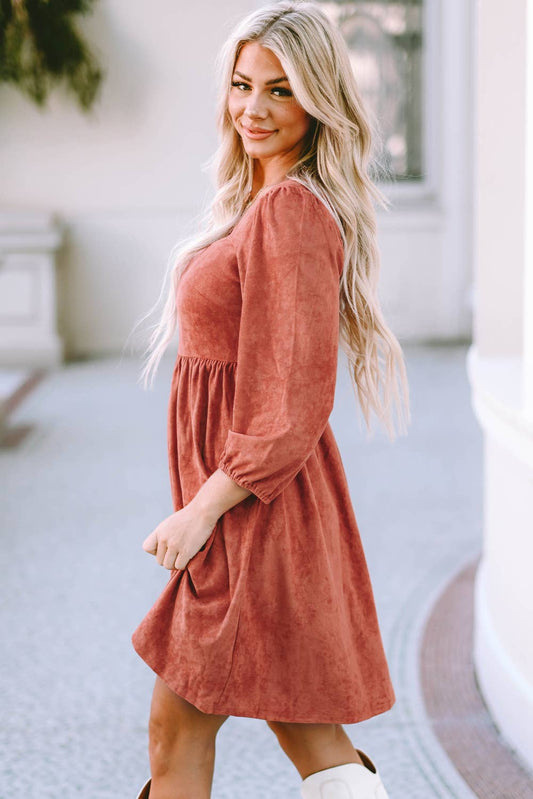 Poppy Suede Dress