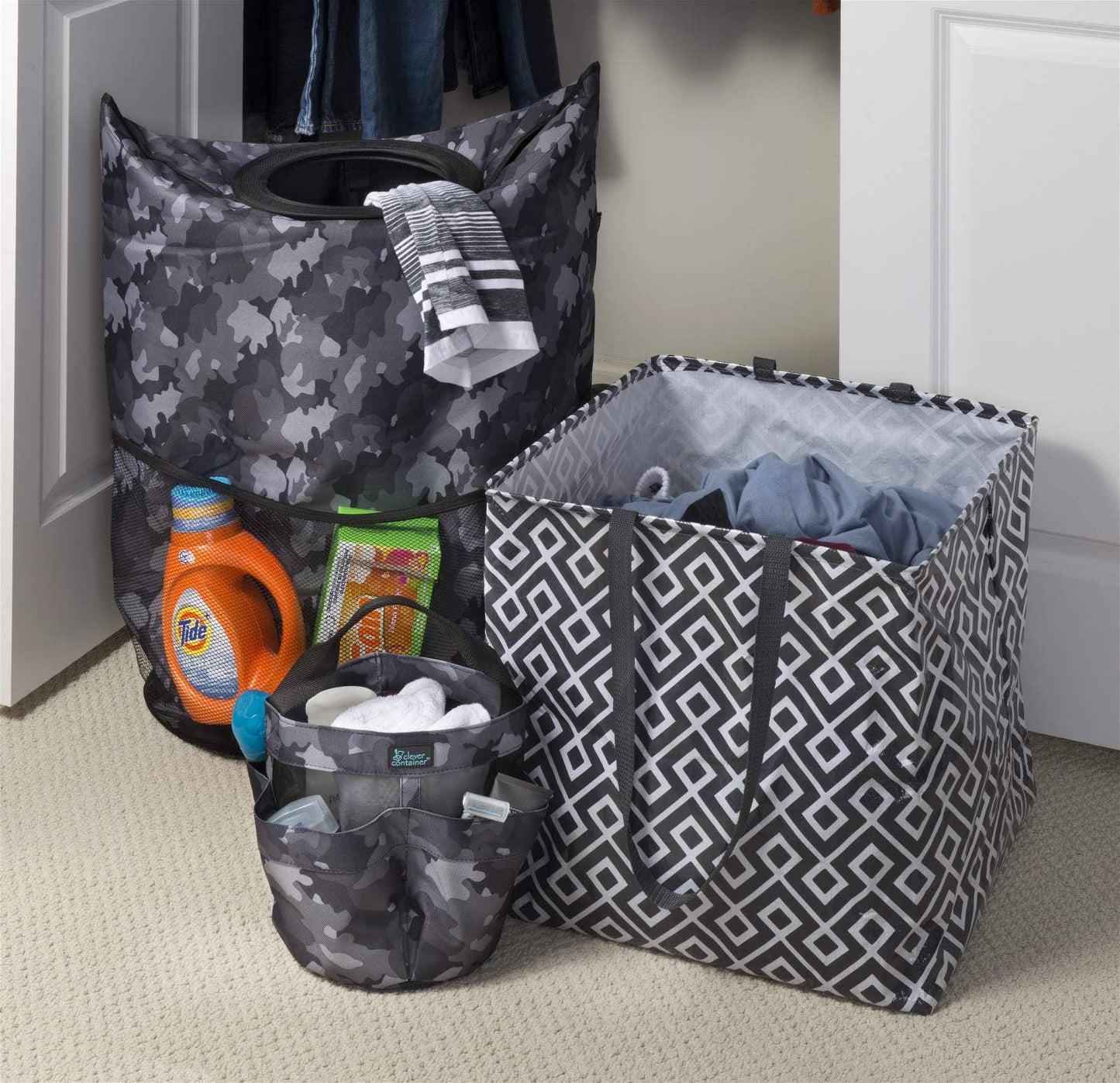 Laundry Hamper Tote: Camo