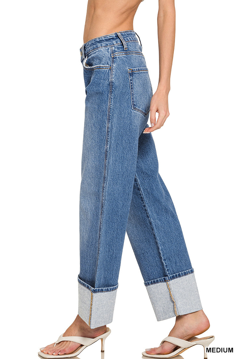 Mary High-Rise Cuffed Jeans