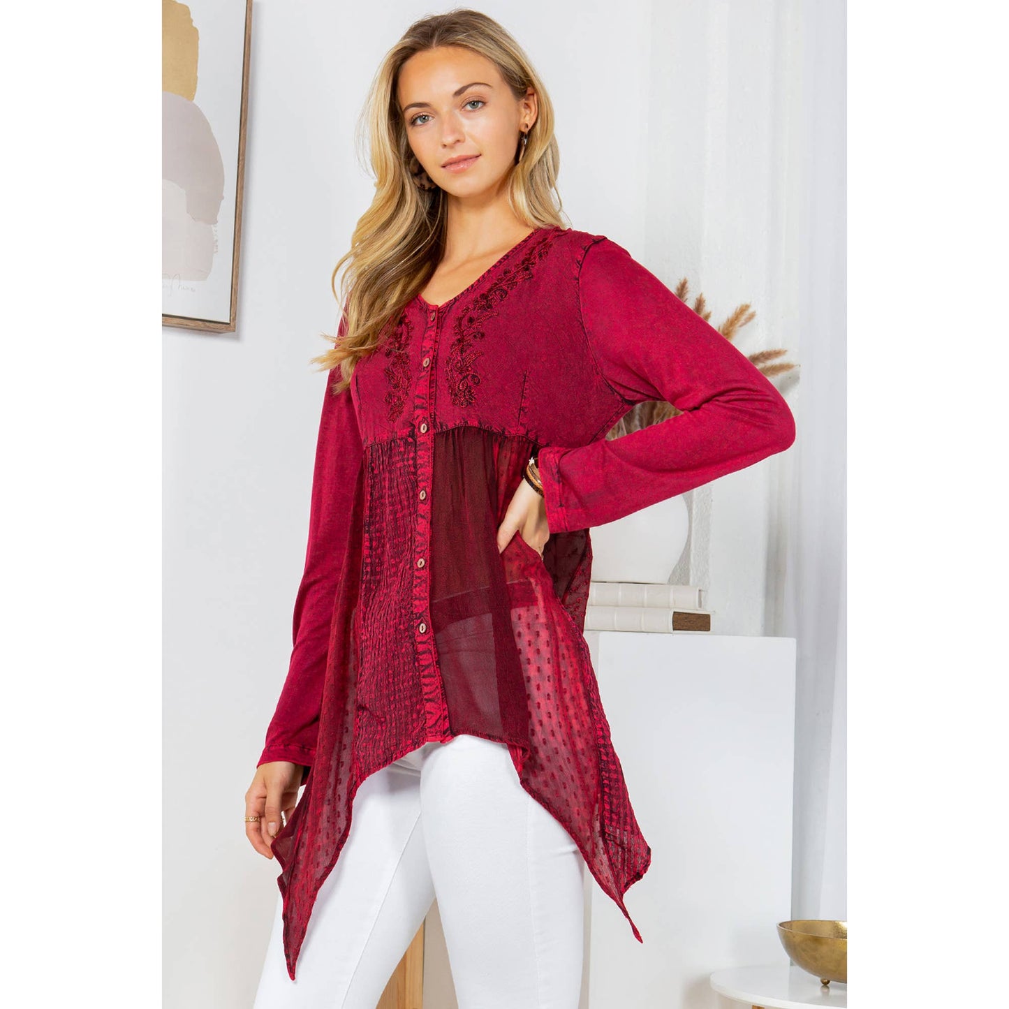 Ava Western Top