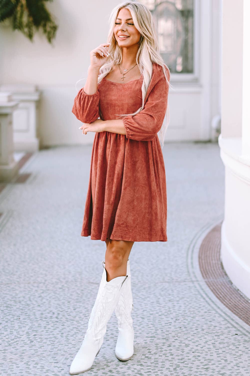 Poppy Suede Dress