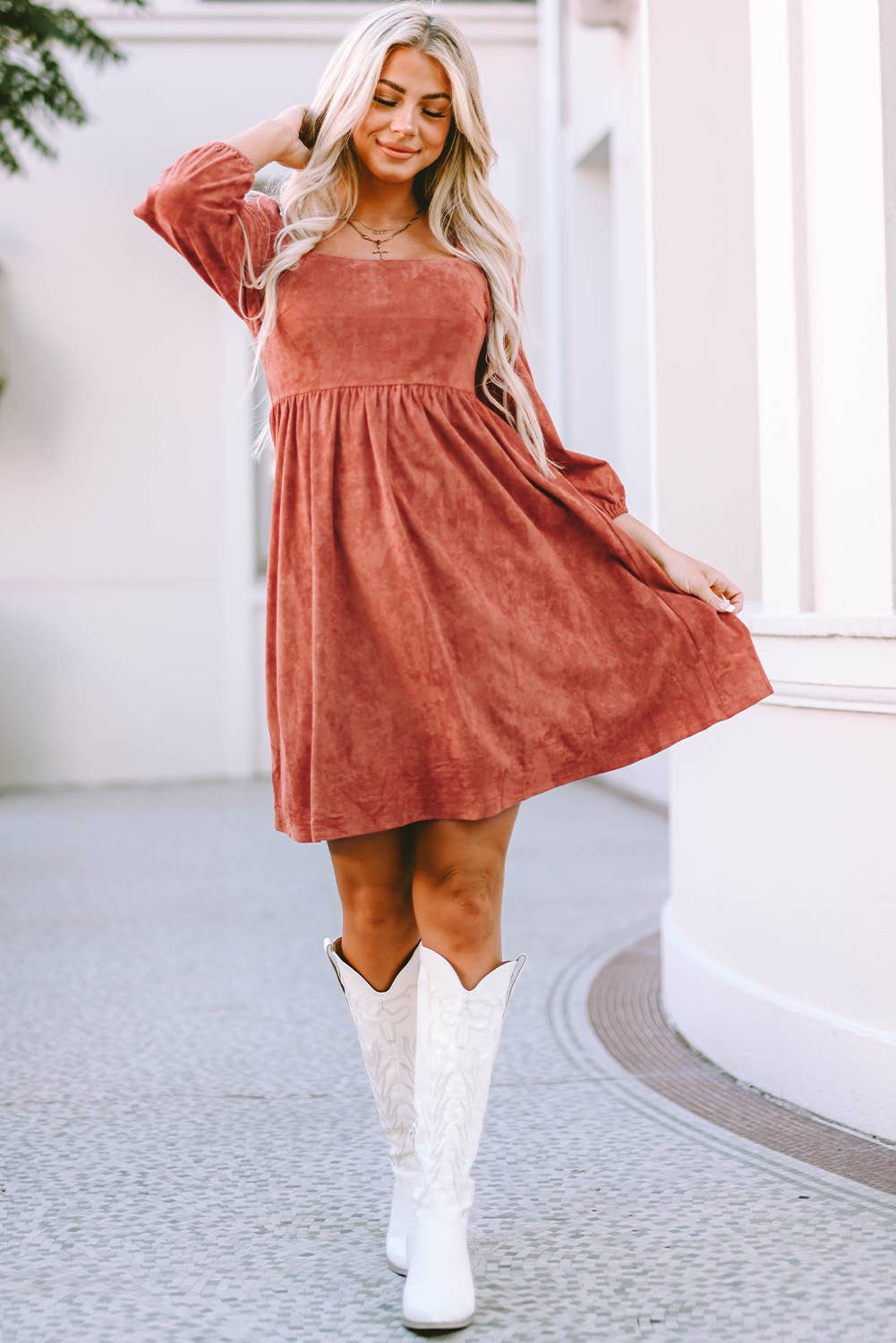 Poppy Suede Dress