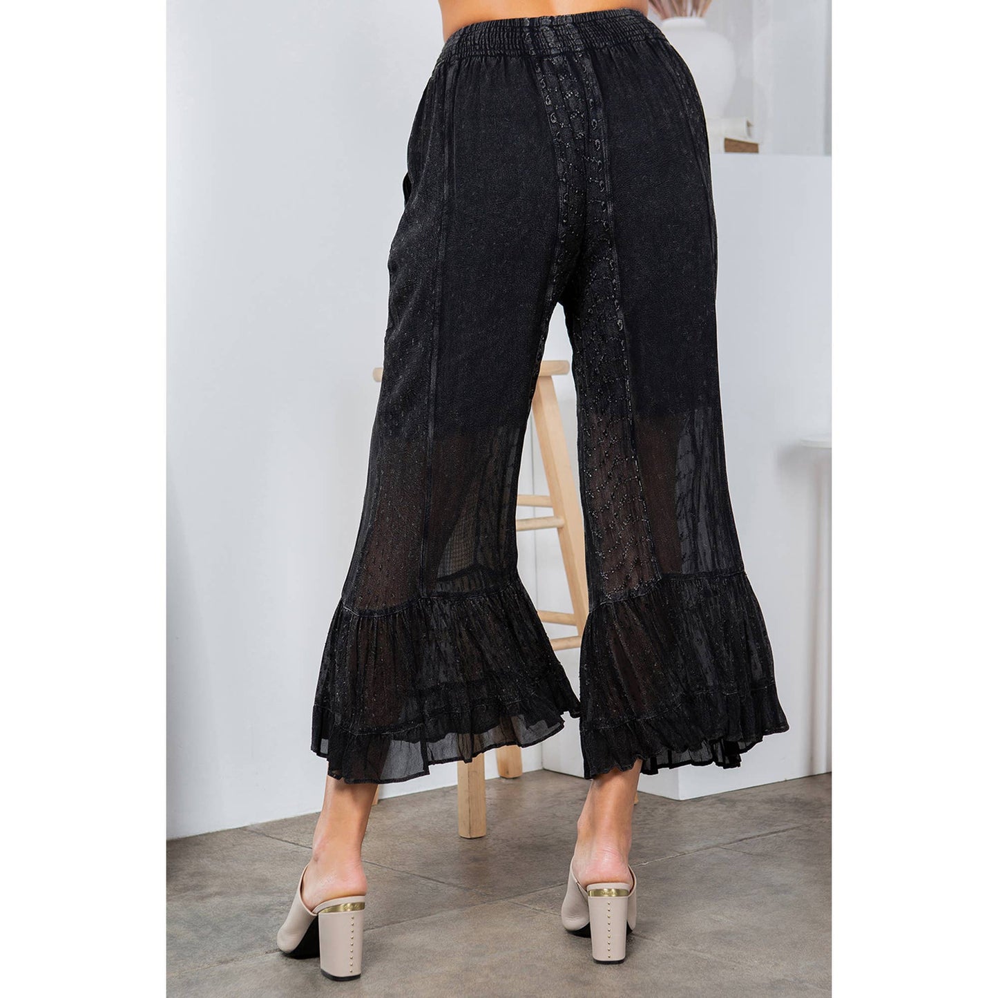 YT- Young Threads: Ankle Length Pants: Medium / Charcoal