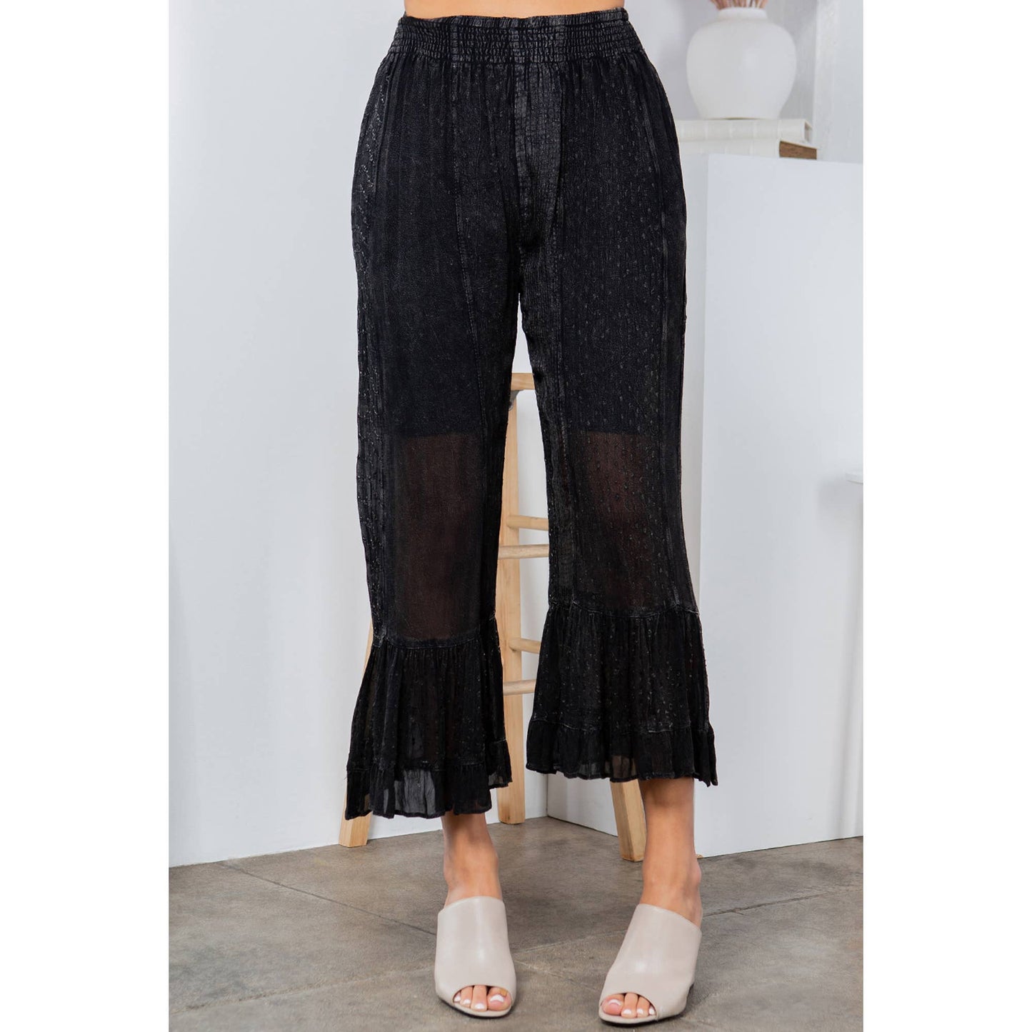YT- Young Threads: Ankle Length Pants: Medium / Charcoal