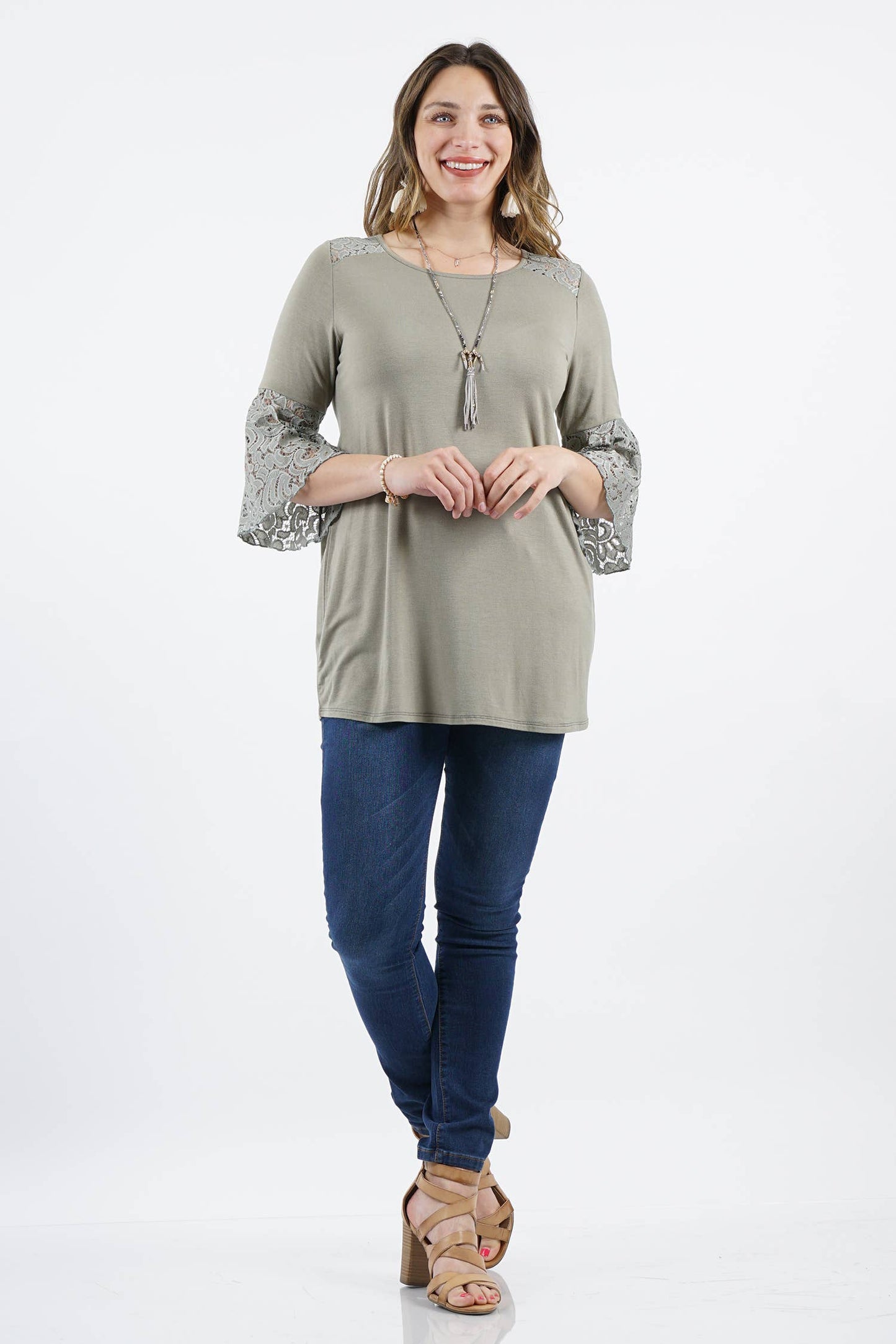 Lucille Lace Sleeve Tunic