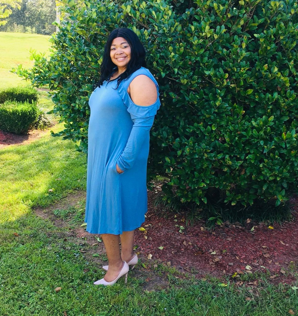 Realize Ruffle Swing Dress