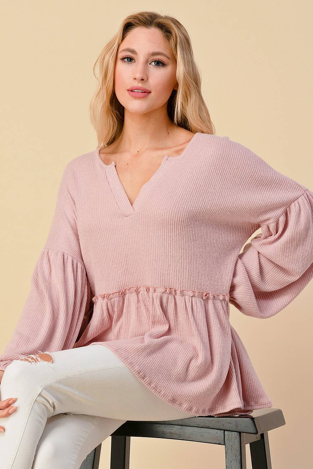 Blush Babydoll Top