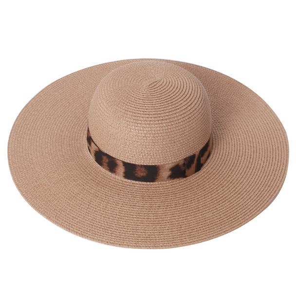 Rosalind Leopard Print Sun Hat