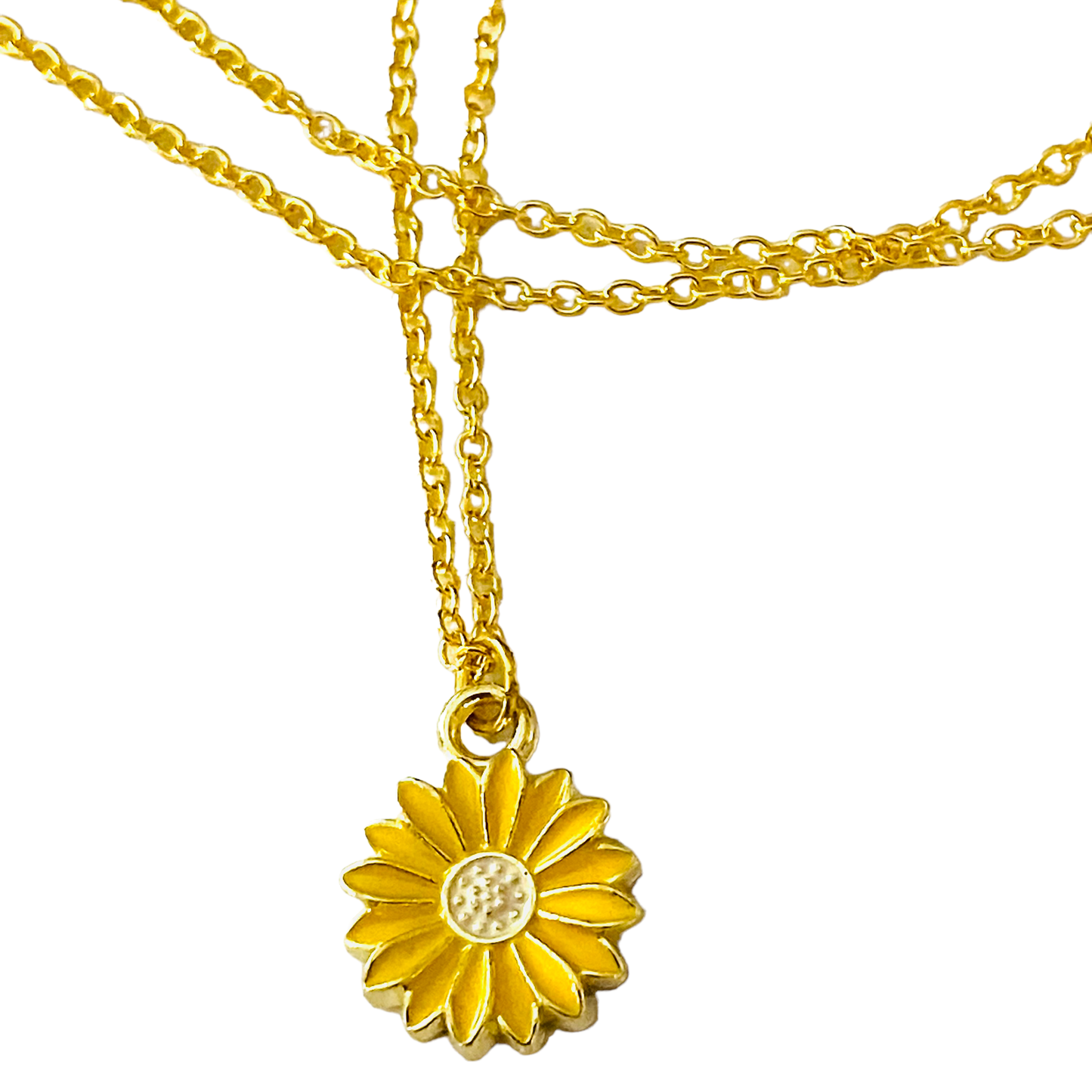 Sunflower Pendant Necklace