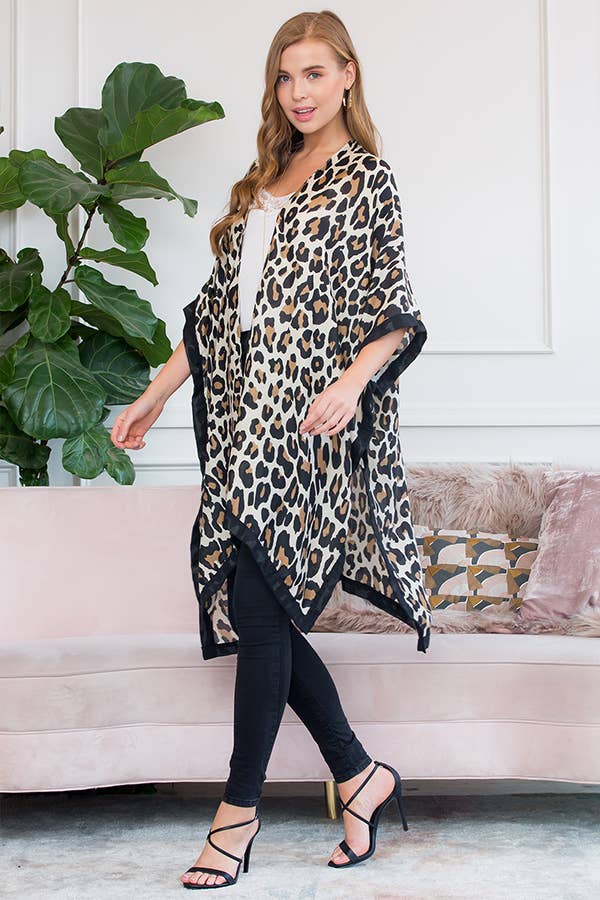 Riley Leopard Kimono