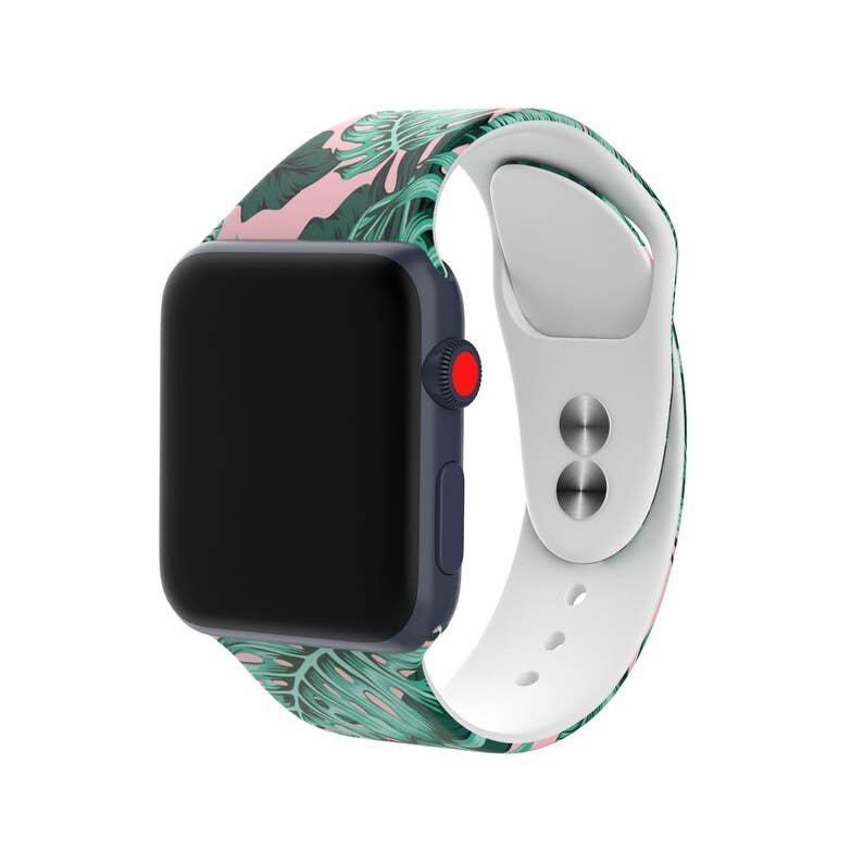 ShopTrendsNow - Floral Apple Watch Silicone Flower Spring Bands: 38/40/41mm (SM) / #4 - Cherry Blossom
