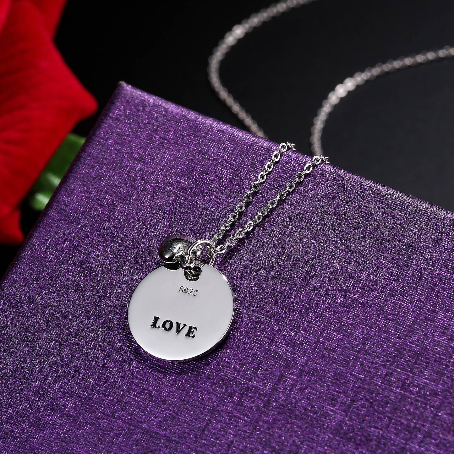 "Faith" Love Heart Necklace