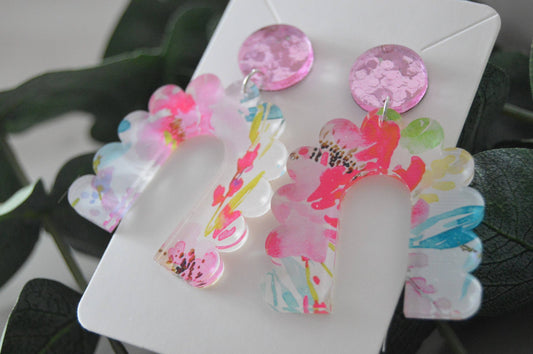 Floral Dangle Earrings