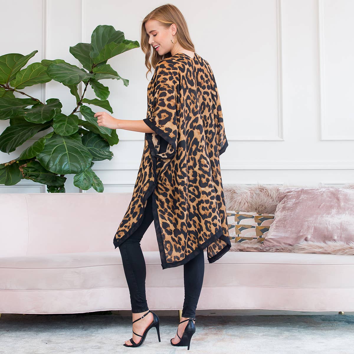 Riley Leopard Kimono