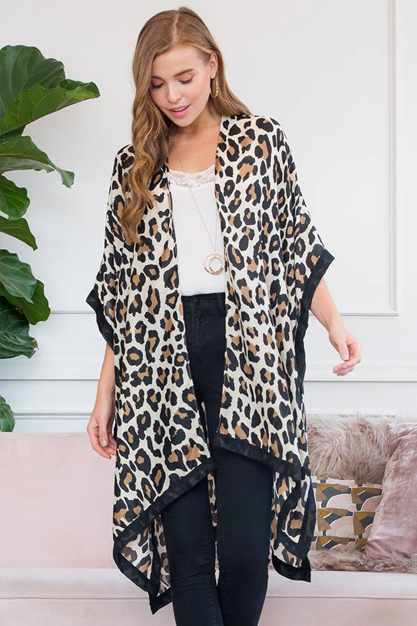 Riley Leopard Kimono