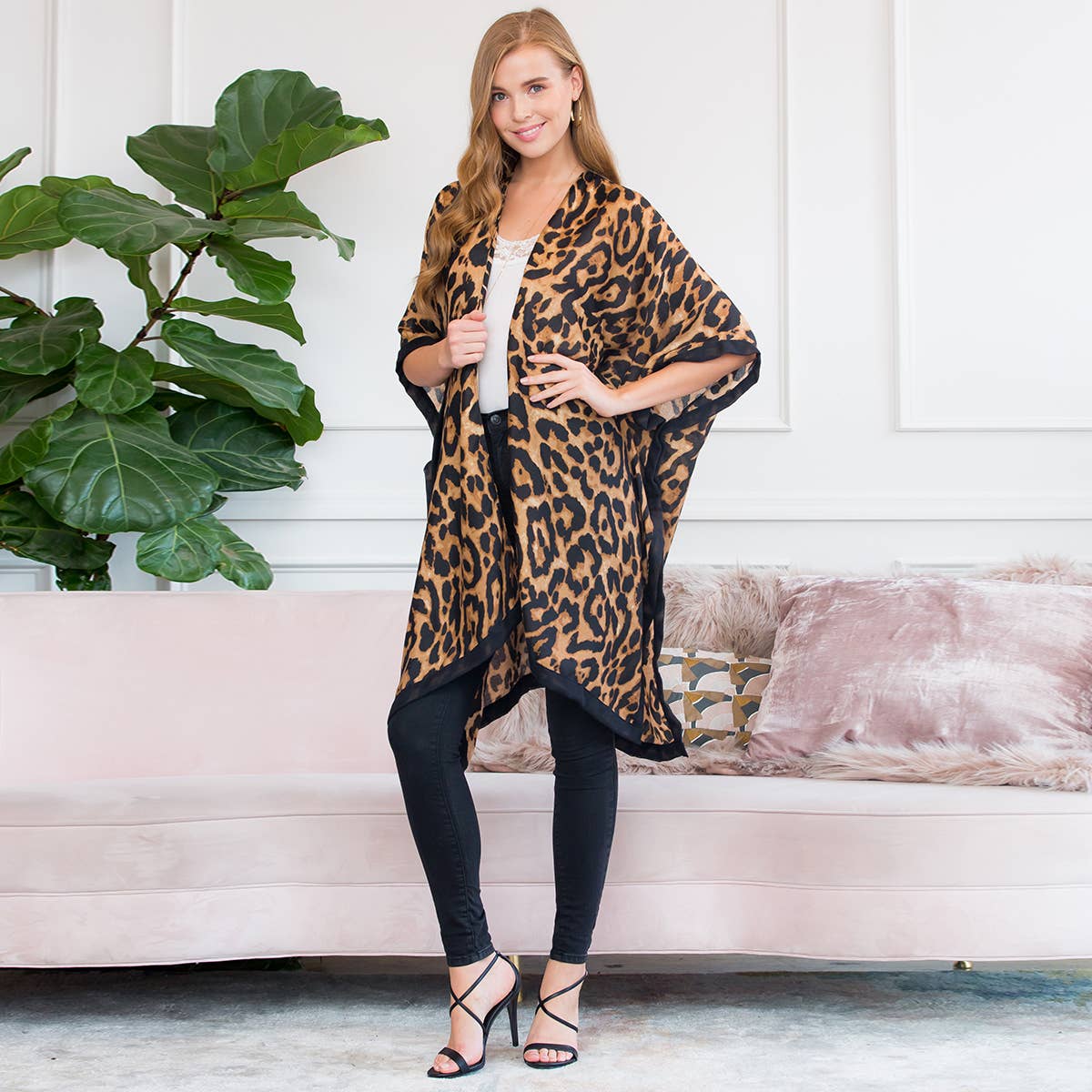 Riley Leopard Kimono