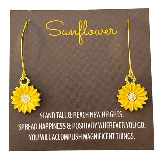 Sunflower Dangle Earrings