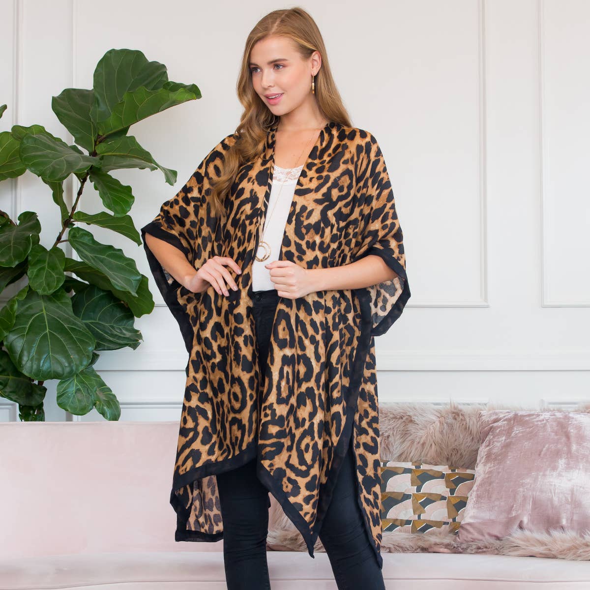 Riley Leopard Kimono