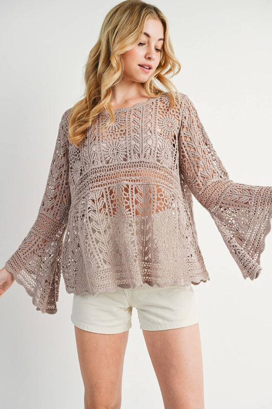 Cammie Crochet Pullover