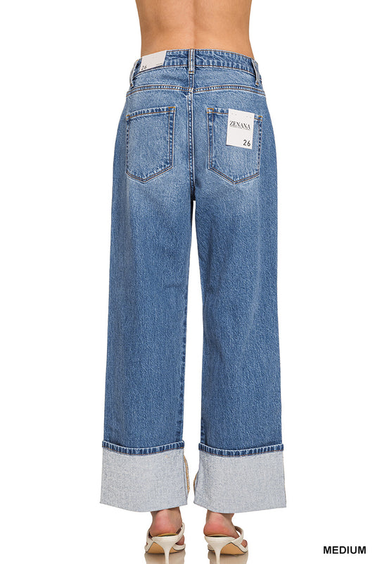 Mary High-Rise Cuffed Jeans