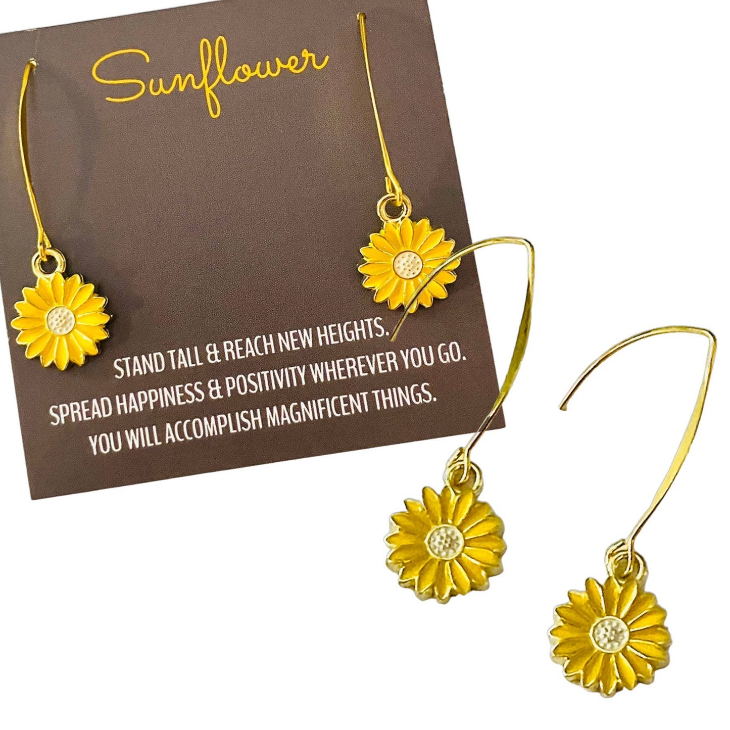 Sunflower Dangle Earrings