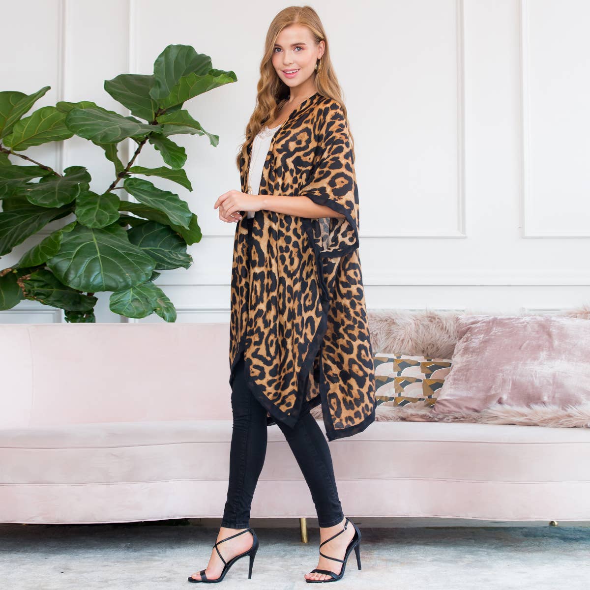 Riley Leopard Kimono