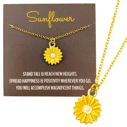 Sunflower Pendant Necklace