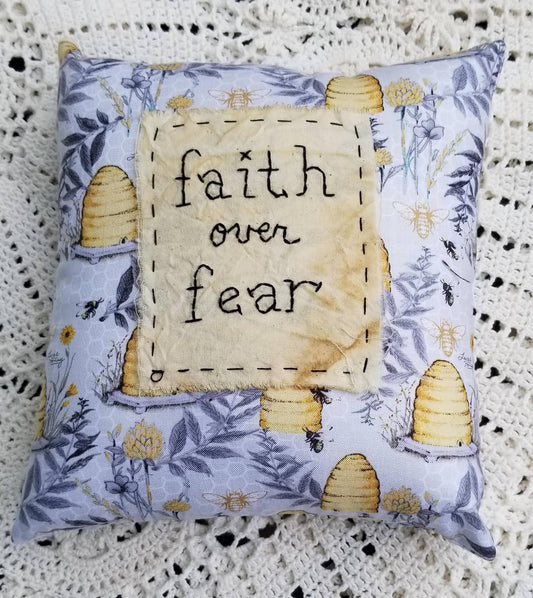 Faith over Fear Pillow