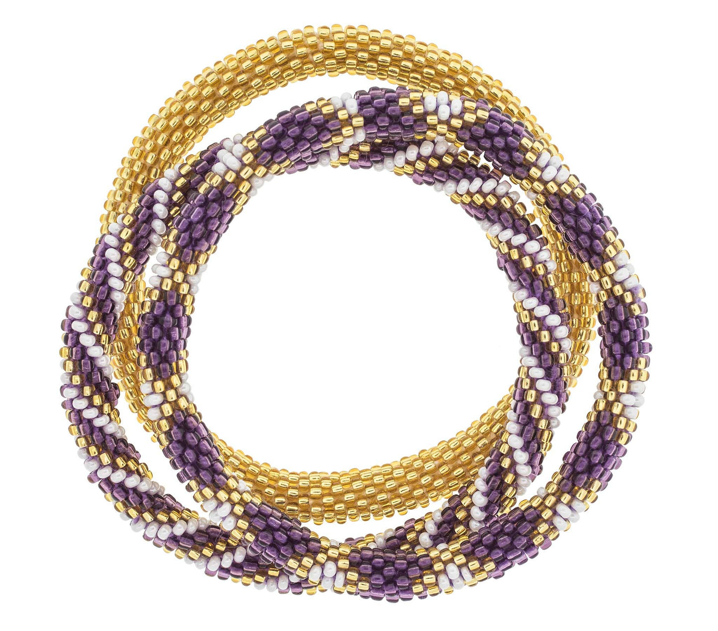 Roll-On® Bracelet - Purple and Gold