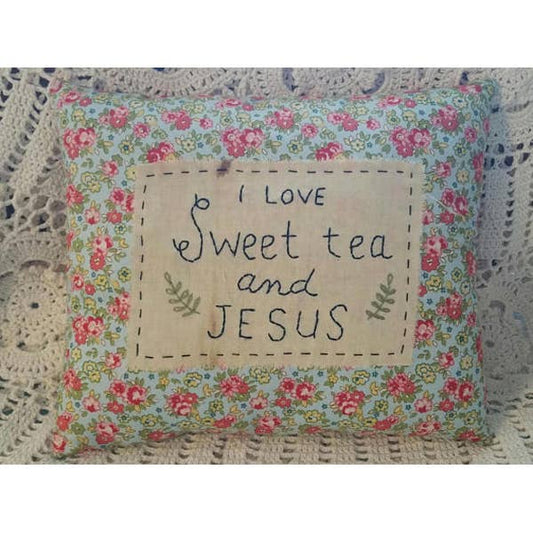 Sweet Tea and Jesus Pillow