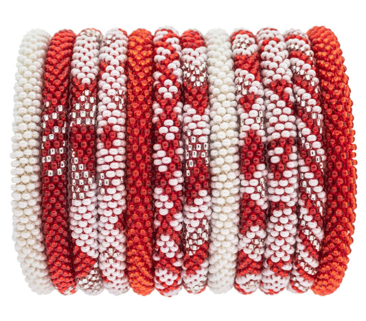Roll-On® Bracelet - Red and White
