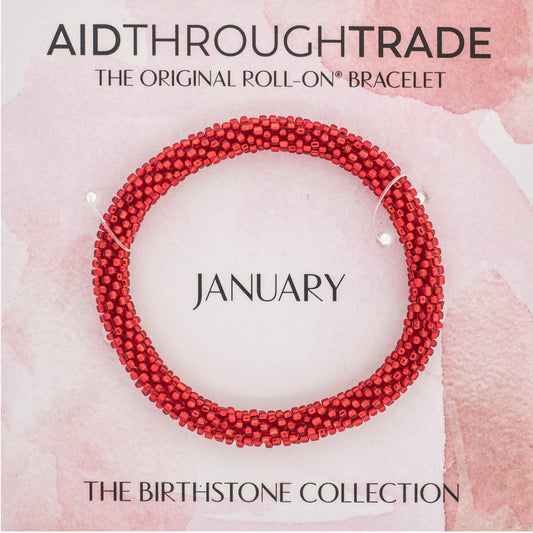 January Birthstone Roll-On® Bracelet
