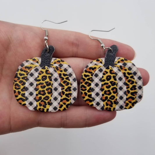 Leopard Pumkin Earrings