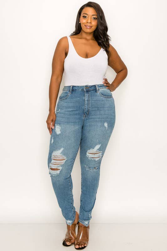 Monique High Rise Skinny Jeans