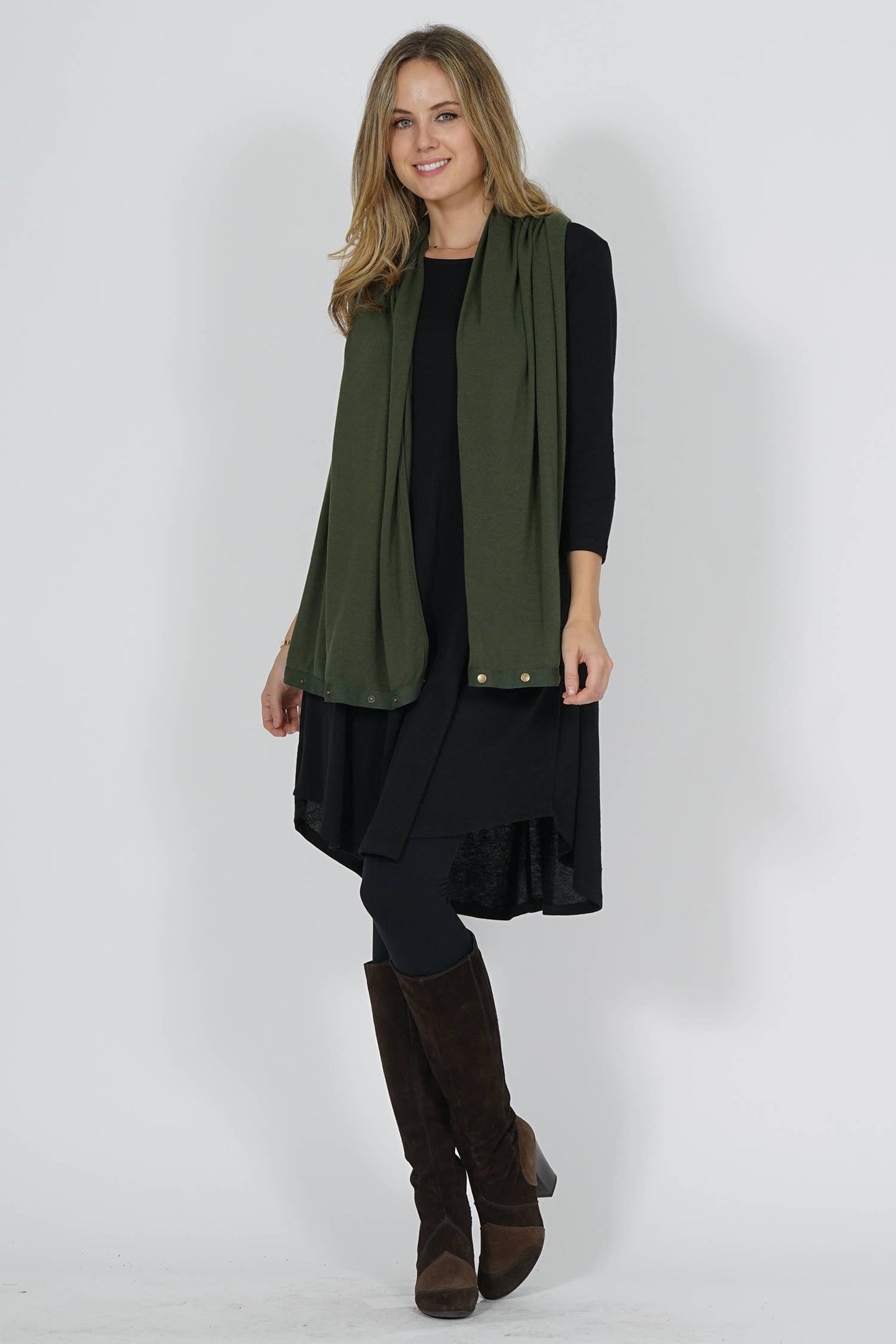 Convertible Wrap Scarf (Army Green)