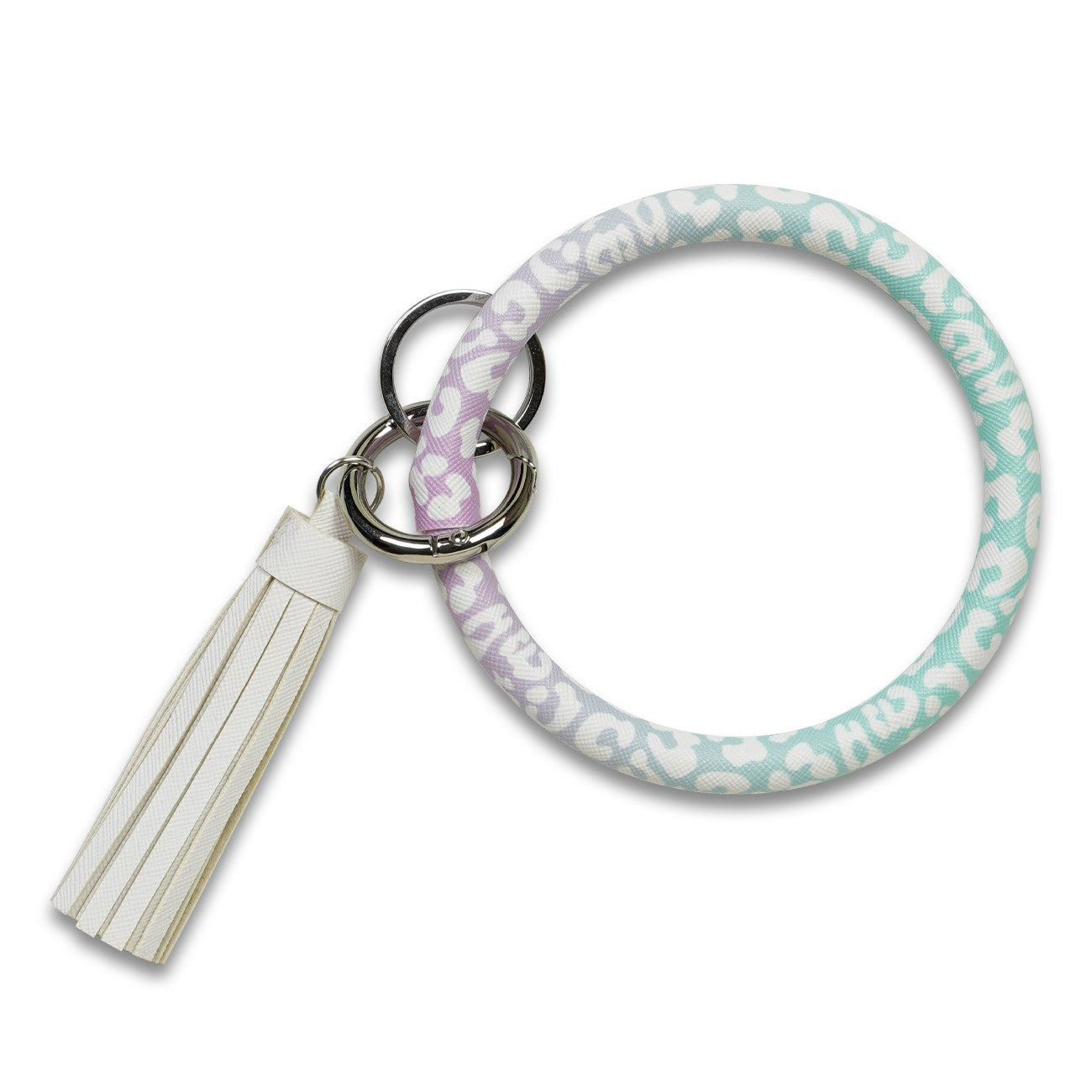 Leopard Tie Dye Bangle Keychain